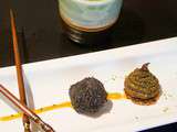 Truffe japonaise et dôme aux épices d'Asie pour le Salon du chocolat