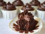 Cupcakes vegan au chocolat sans gluten sans lactose et sans oeufs