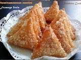 Briwat/samoussas sucres au fromage frais