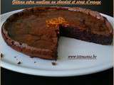 Gâteau extra moelleux au chocolat et sirop d'orange (Sans farine)
