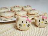 Macarons Hello Kitty à la framboise