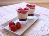 Verrine tiramisu aux fraises