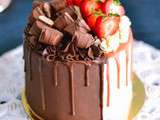 Layer cake Bi-goût [ Kinder bueno & Vanille fraise