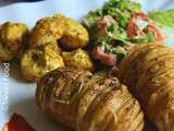 Pommes de terre suédoise et brochette de poulet mariné