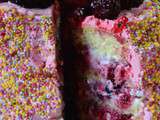 » Sprinkles Cake  » Chantilly-Fruit Rouge-Crème au beurre à la meringue suisse