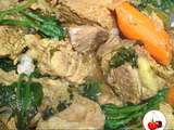 Curry de veau aux épinards