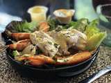 Salade repas au poulet et carottes grillés | Une recette parfaite pour les lunchs en solo