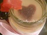 Panna cotta de litchi et lait d'amande et ses deux gelées (Sans lactose)