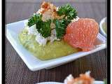 Mises en Bouche : Avocat, Crabe, Pamplemousse