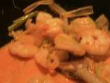 Crevettes (gambas) ail piment coco