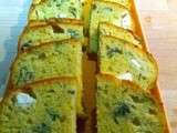 Cake Courgettes Chèvre Basilic