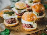 Mini-burgers apéritifs au bœuf et camembert
