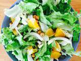 Salade de fenouil orange et pois chiches rôtis #vegan