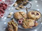 Cookies pistaches-framboises