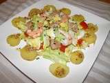 Entrée ou plat : Salade Dieppoise aux harengs, crevettes et oeufs durs