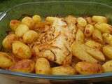 Plat complet : Morue au four aux pommes de terre (Bacalhau assado no forno com batatas)