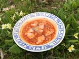 Plat complet : Rissotto à la tomate et au saumon - Arroz com salmao
