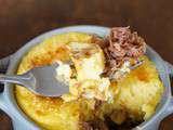 Cassolette gourmande confit de canard et polenta