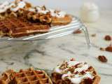Gaufres de cake aux carottes / Carrot cake waffles