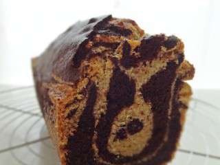 Gâteau marbré chocolat & noisette {sans gluten & sans lait}
