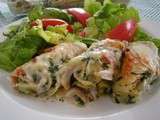 Gratin de crêpes à la florentine