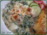 Gratin de pommes de terre à la crème d'épinards