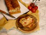 Cake aux tomates, fêta & olives