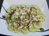 Salade concombre, feta & zaatar