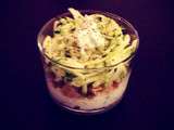 Verrine de courgette au chèvre frais