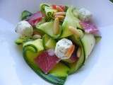 Rubans de courgettes en salade (thermomix)