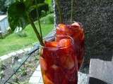 Cocktail aux fraises (du jardin)
