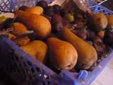 Confitures, figues, poires, citrons verts