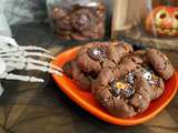 Biscuits moelleux chocolat et noix de coco pour Halloween