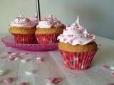 Cupcakes de St Valentin : Vanille cœur spéculos