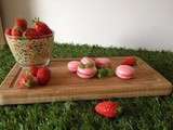 Macarons fraise basilic