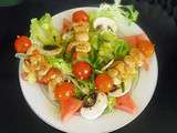 Brochettes de St Jacques à la plancha