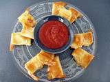 Bricks aux crevettes et sauce barbecue
