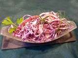 Salade de chou rouge aux fines herbes