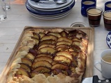 Tarte rustique nectarines & pistaches