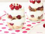 Trifle framboise et chantilly au yaourt