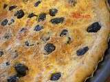Quiche aux olives et à l échalote , sans fromage