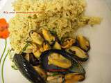 Riz aux moules marinière