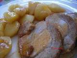 Rôti de porc au sirop d érable et aux pommes