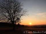 Balade du dimanche : quand le soleil se couche un soir d'hiver en Franche Comté