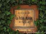 Déjeuner chez Eric Sapet à la petite maison de Cucuron ( en plein coeur de la Provence dans le Luberon)