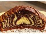 Zebra cake : gâteau zèbre