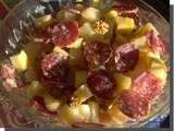 Salade de Pommes de terre au Cantal et Saucisse d'Auvergne
