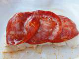 Dos de cabillaud en écailles de Chorizo