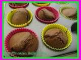 Muffins cacao, huile d'olive