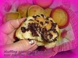 Muffins orange et amande aux pépites de chocolat